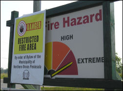 Fire hazard meter