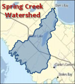 Spring Creek watershed map